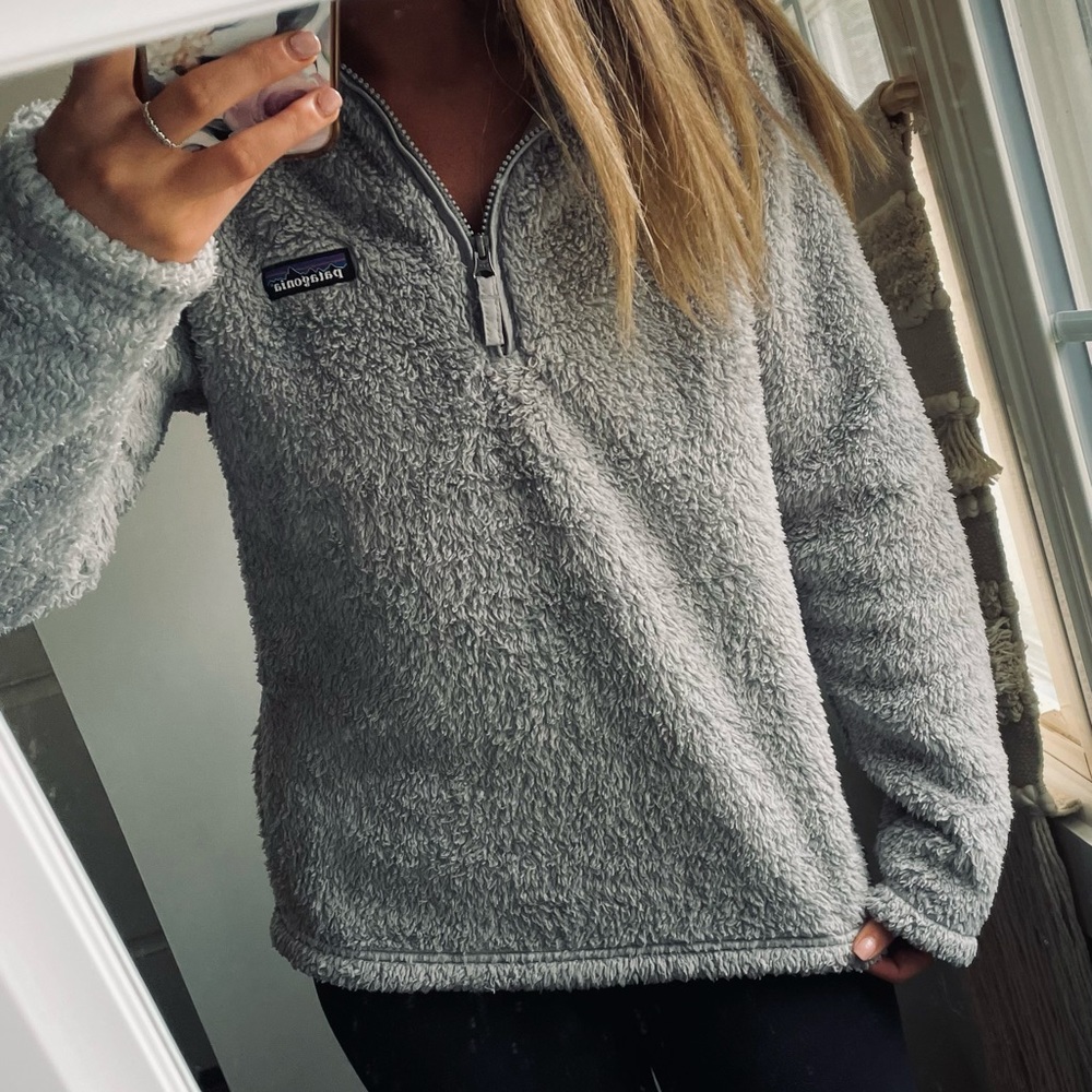 Grey Patagonia Los Gatos 1/4 Zip. - Picture 2 of 4